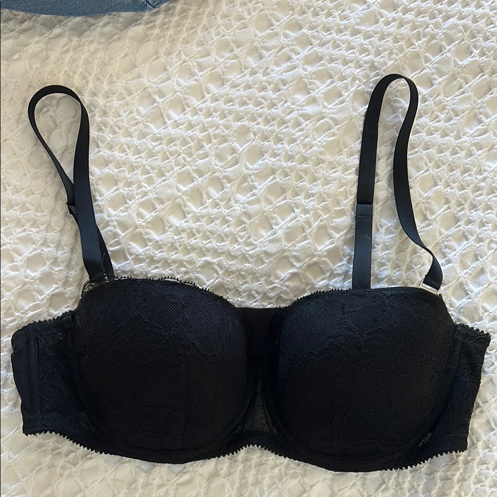Wolford Black Underwire Bra with Adjustable Straps